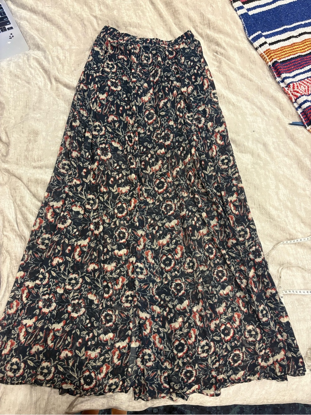 VINTAGE A&F FLORAL MAXI SKIRT